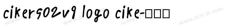 cikers02v9 logo cike字体转换